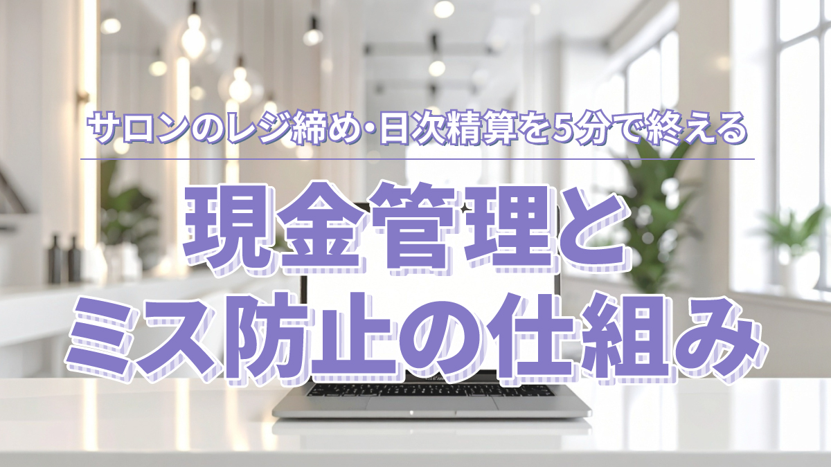 サロンのレジ締め・日次精算を5分で終える｜現金管理とミス防止の仕組み